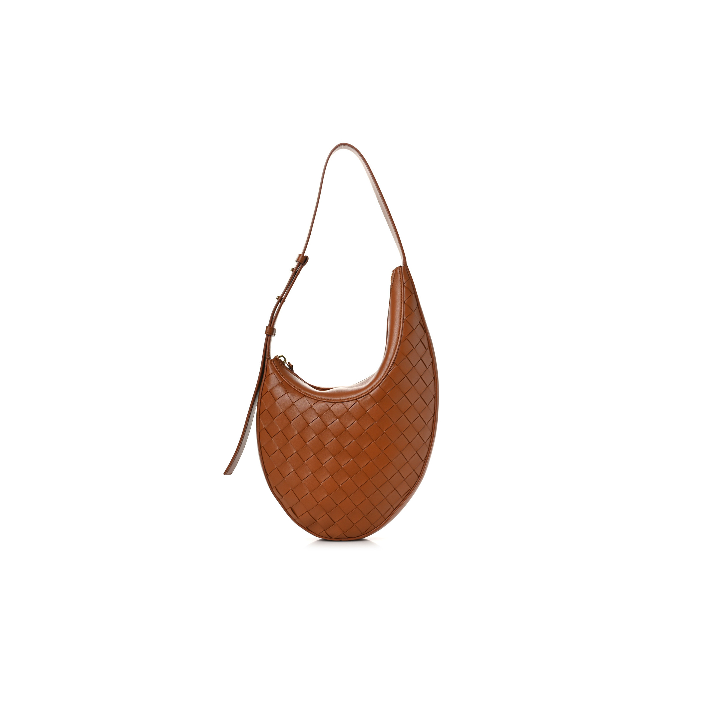 BOTTEGA VENETA NAPPA INTRECCIATO SMALL DROP SHOULDER BAG WOOD  (23*34*6cm)