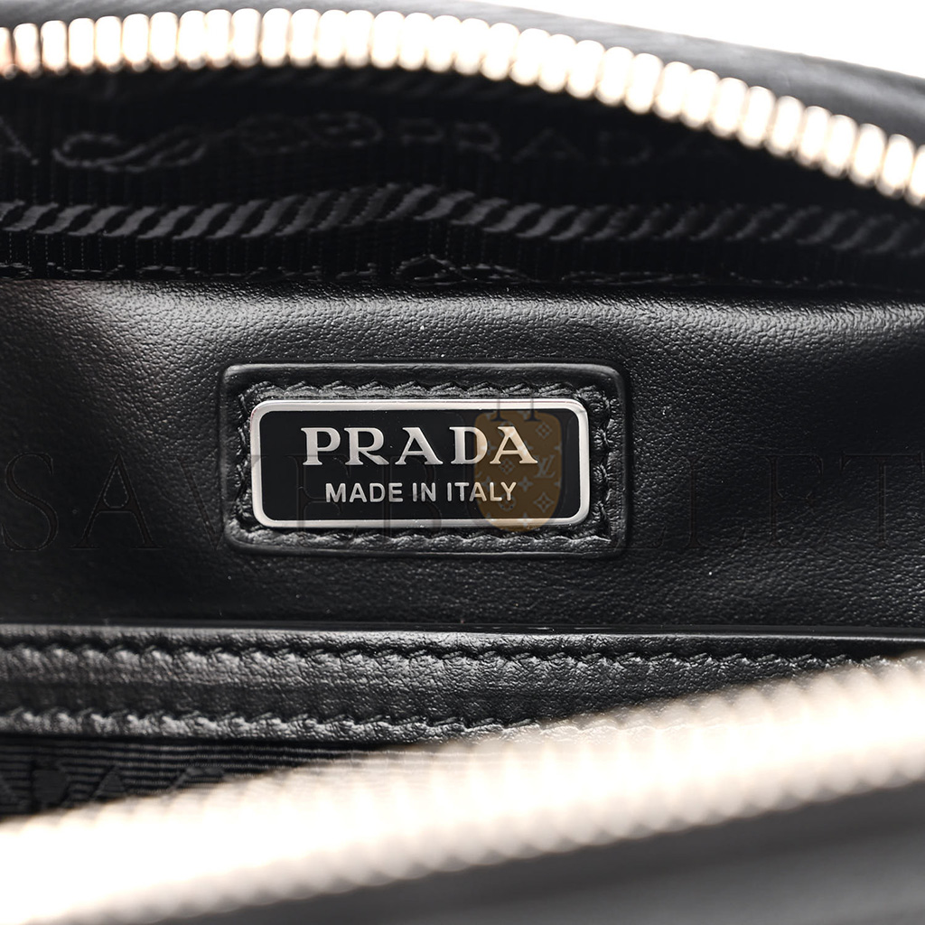 PRADA SAFFIANO TRAVEL MENS BRIQUE CROSSBODY BAG BLACK (19*13*6cm)