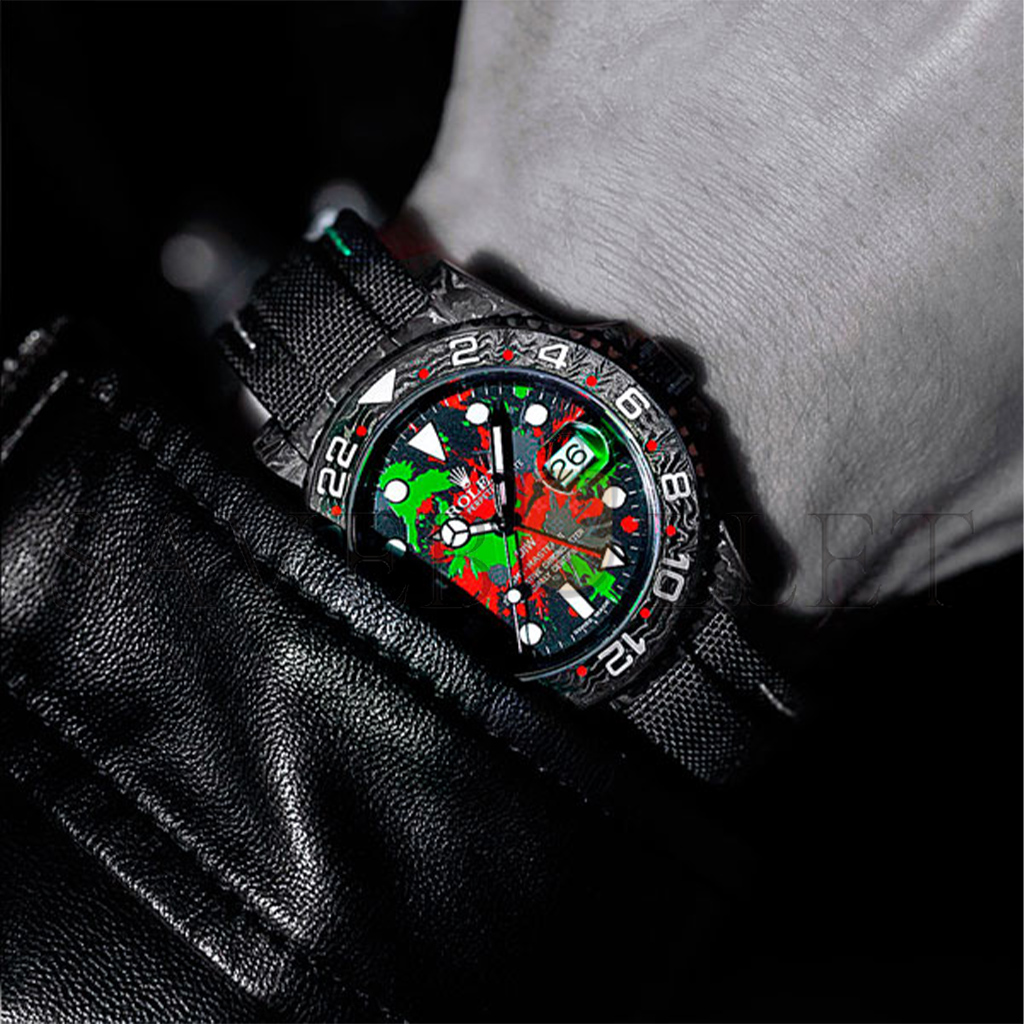 ROLEX GMT-MASTER II DIW CARBON MOTLEY EDITION WATCH 6118