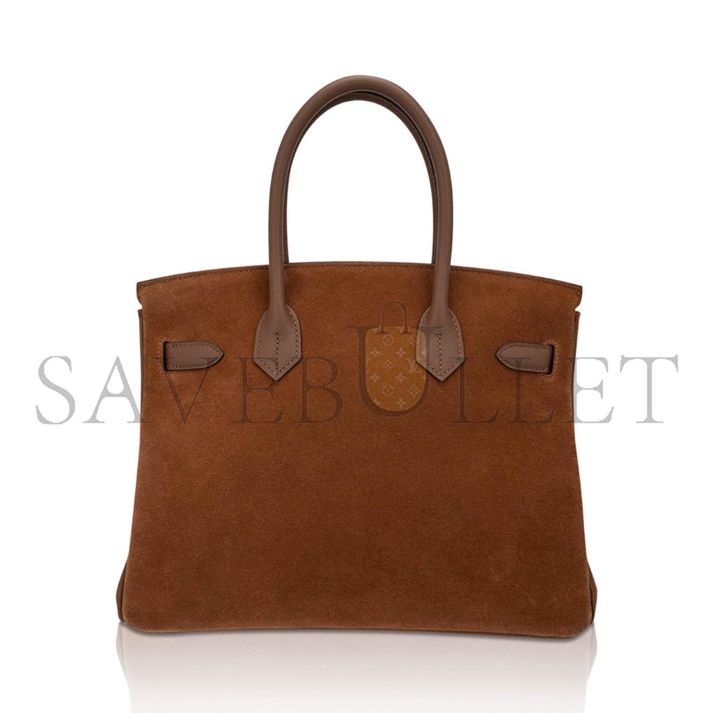 HERMES MASTER BIRKIN 30 CHESTNUT GOLD BUCKLE BAG 58822833472 (30*22*16cm)