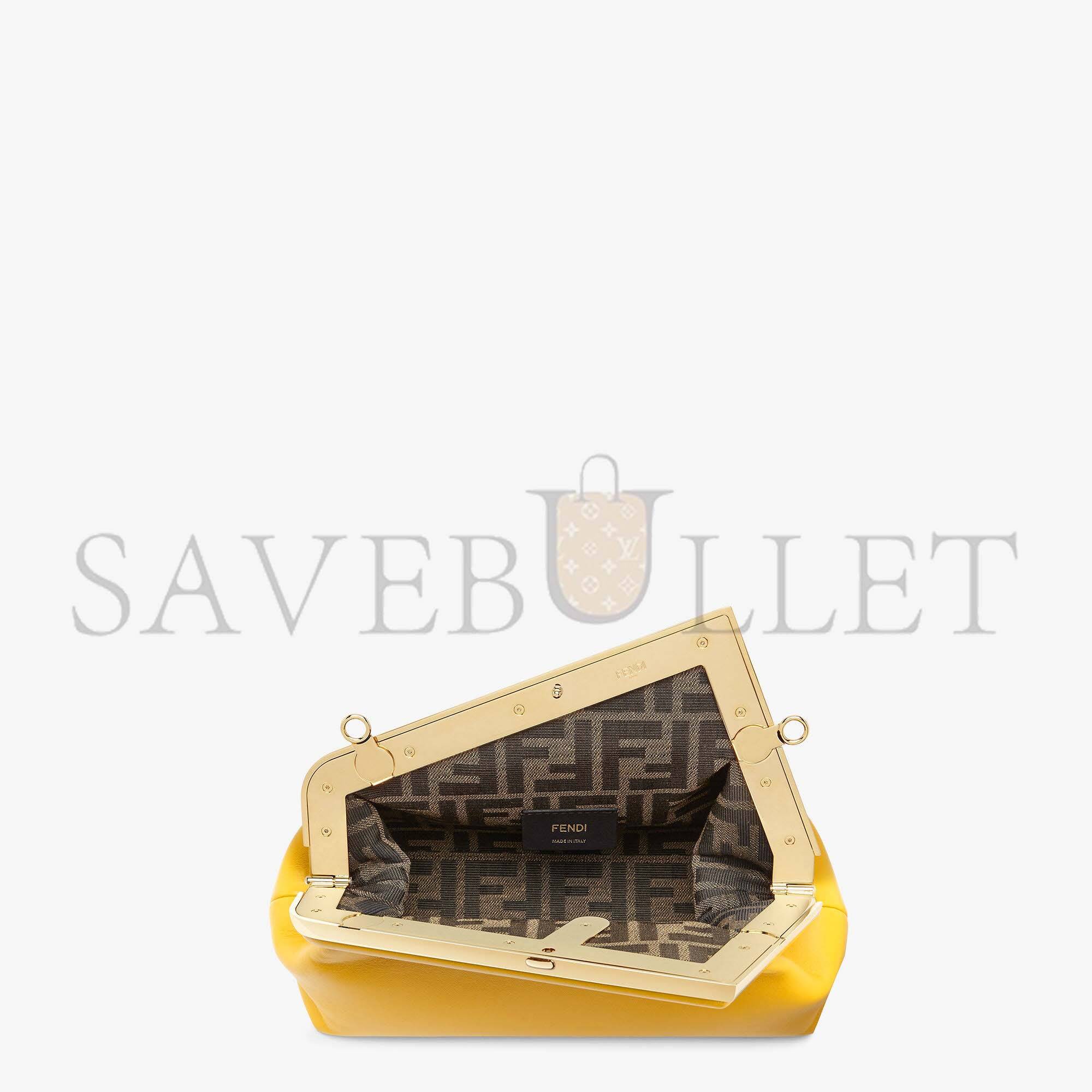 FENDI FIRST SMALL - YELLOW LEATHER BAG 8BP129ABVEF192E (26*18*9.5cm)