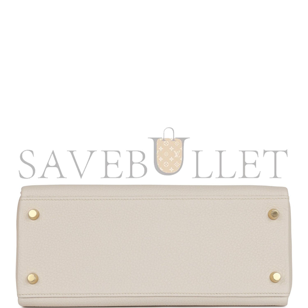 HERMES KELLY RETOURNE 28 BETON TOGO GOLD HARDWARE (28*22*10cm)