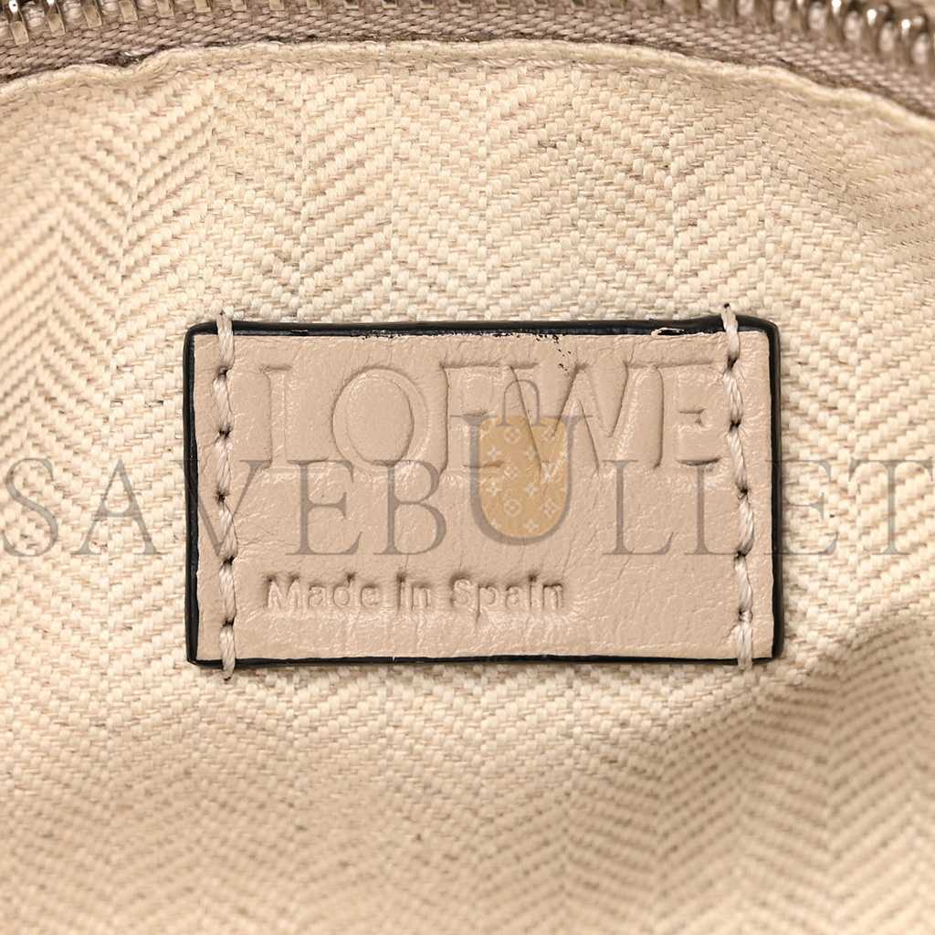 LOEWE GRAINED CALFSKIN SMALL PUZZLE BAG SAND (24*16.5*10.5cm) 