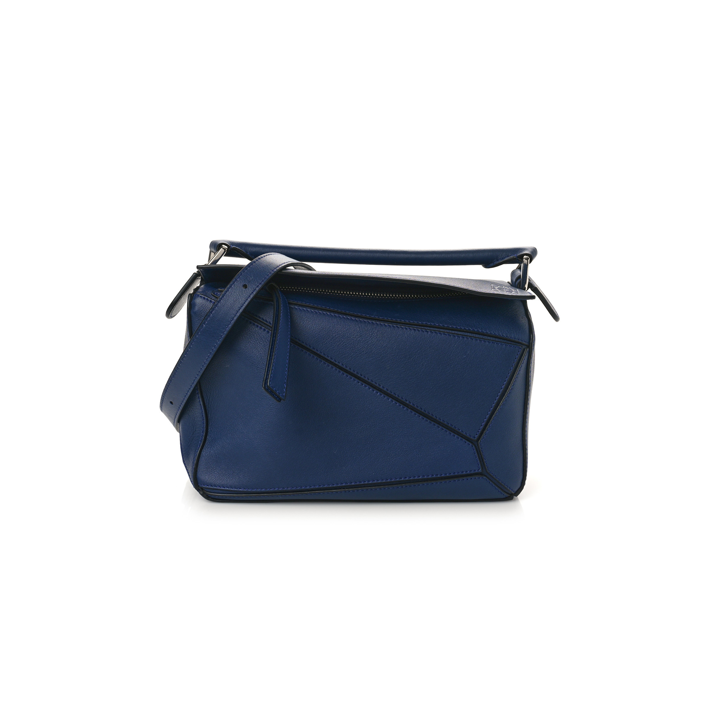 LOEWE CALFSKIN SMALL PUZZLE BAG MARINE (24*16.5*10.5cm)