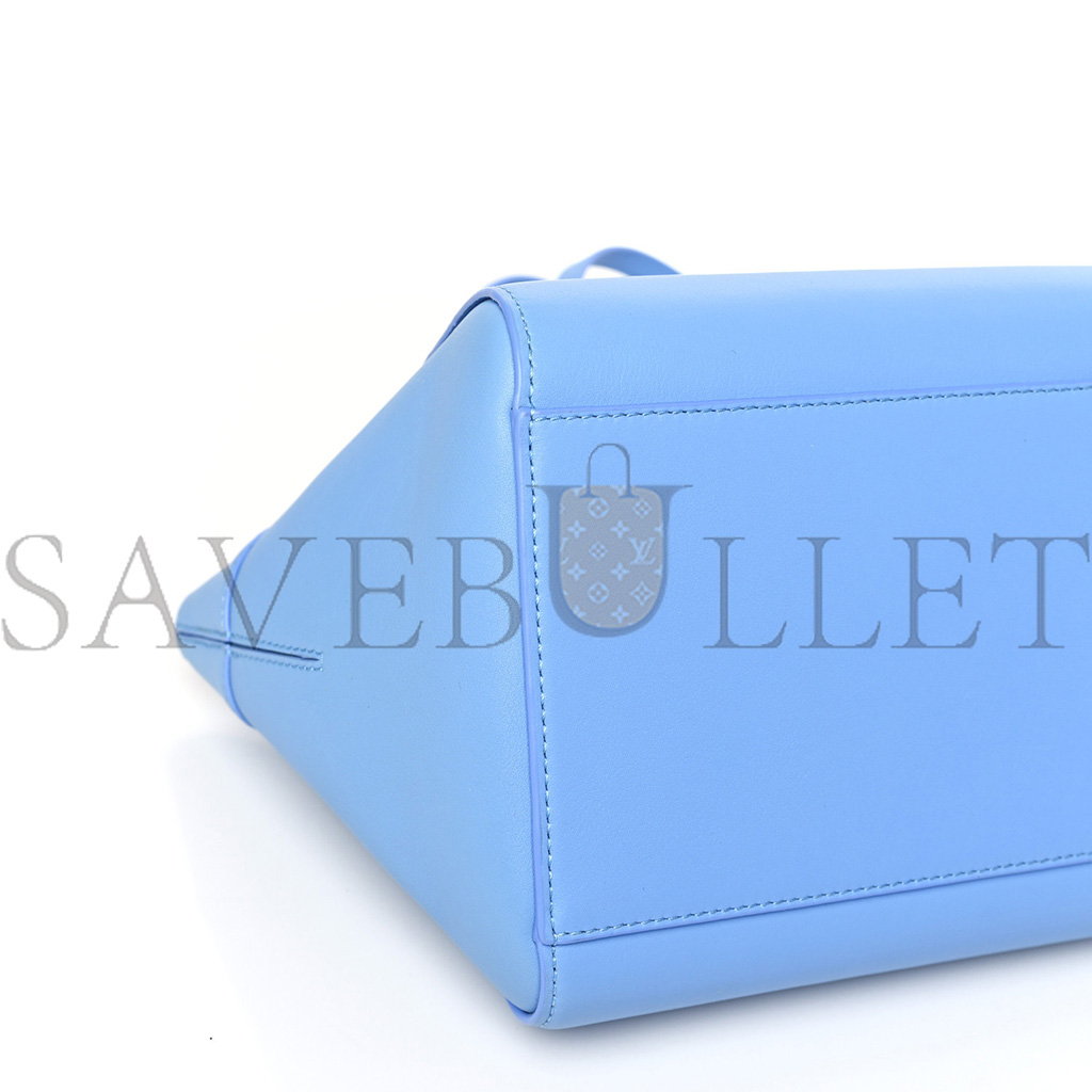 LOEWE CALFSKIN SMALL HAMMOCK NUGGET SHOULDER BAG CELESTINE BLUE (23*20*18cm)