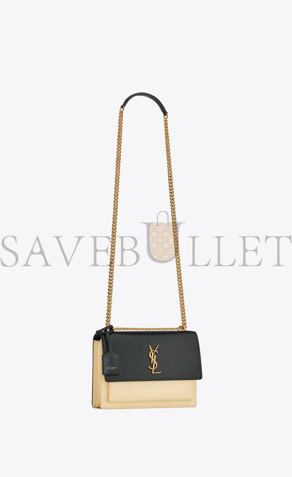 YSL SUNSET MEDIUM CHAIN BAG IN SMOOTH LEATHER 442906D42EW1089 (22*16*6.5cm)