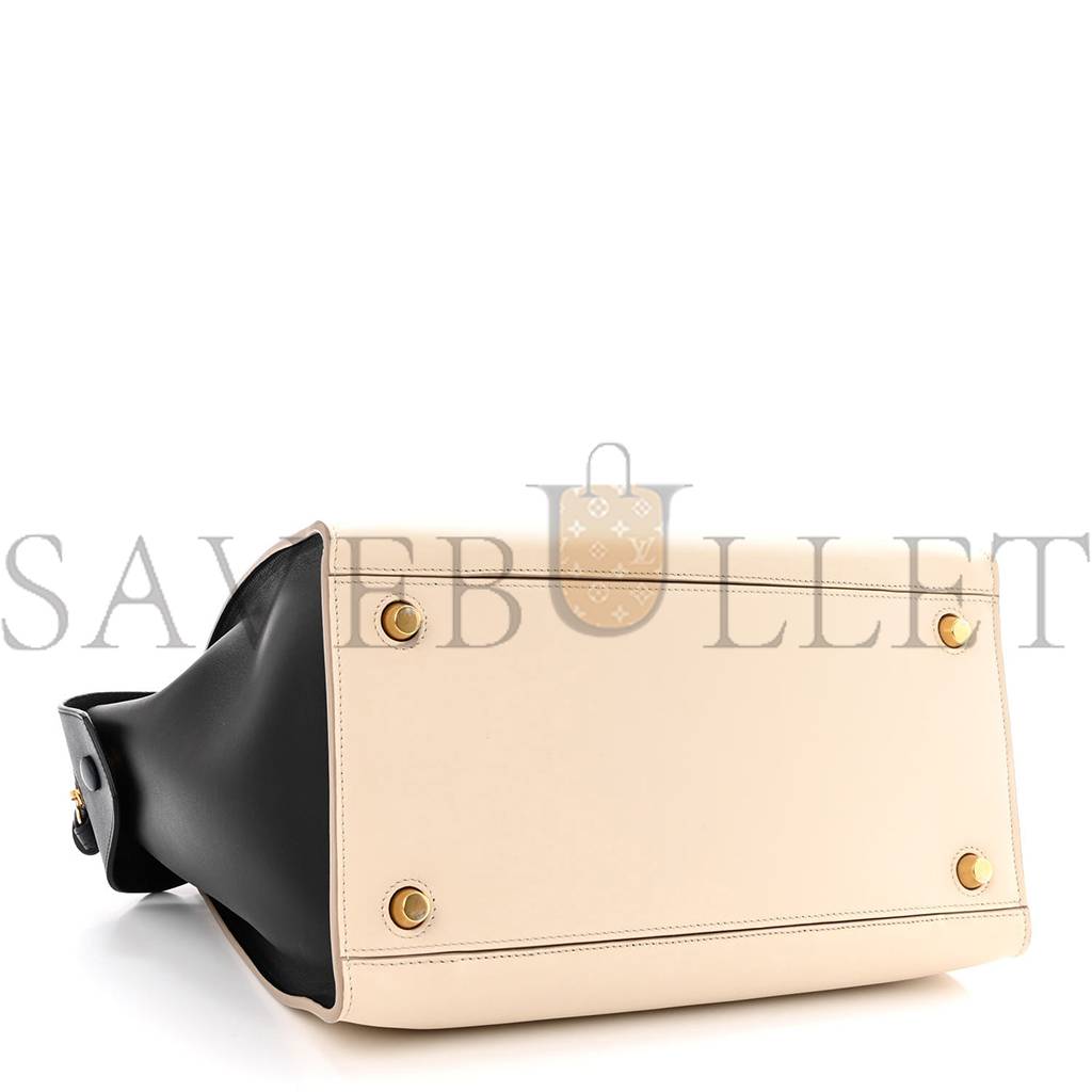 CELINE SMOOTH CALFSKIN SMALL RING BAG CHALK (30*25*17cm)