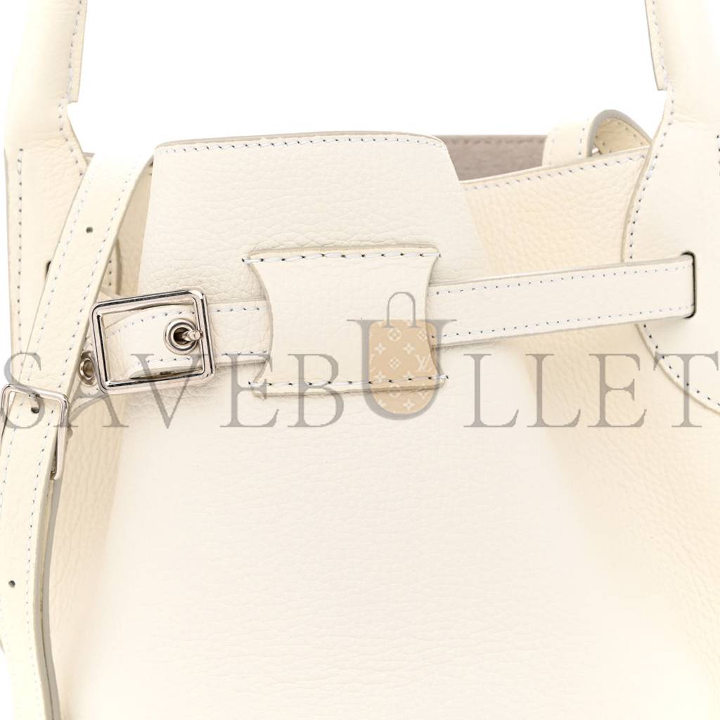 CELINE SUPPLE GRAINED CALFSKIN NANO BIG BAG BUCKET WHITE (20*15*15cm)