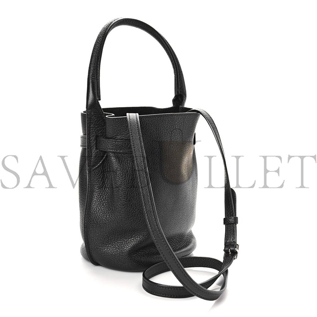 CELINE SUPPLE GRAINED CALFSKIN NANO BIG BAG BUCKET BLACK (20*15*15cm)