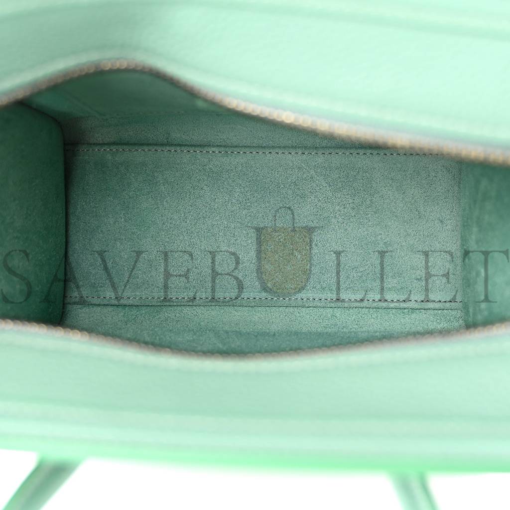 CELINE DRUMMED CALFSKIN NANO LUGGAGE CELADON (21*20*10cm)